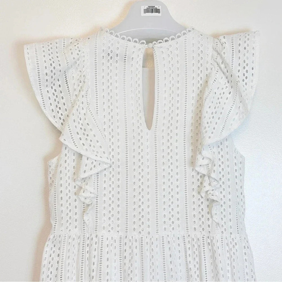 CROSBY BY MOLLIE BURCH Joe Joe Dress in White L - Picture 6 of 12